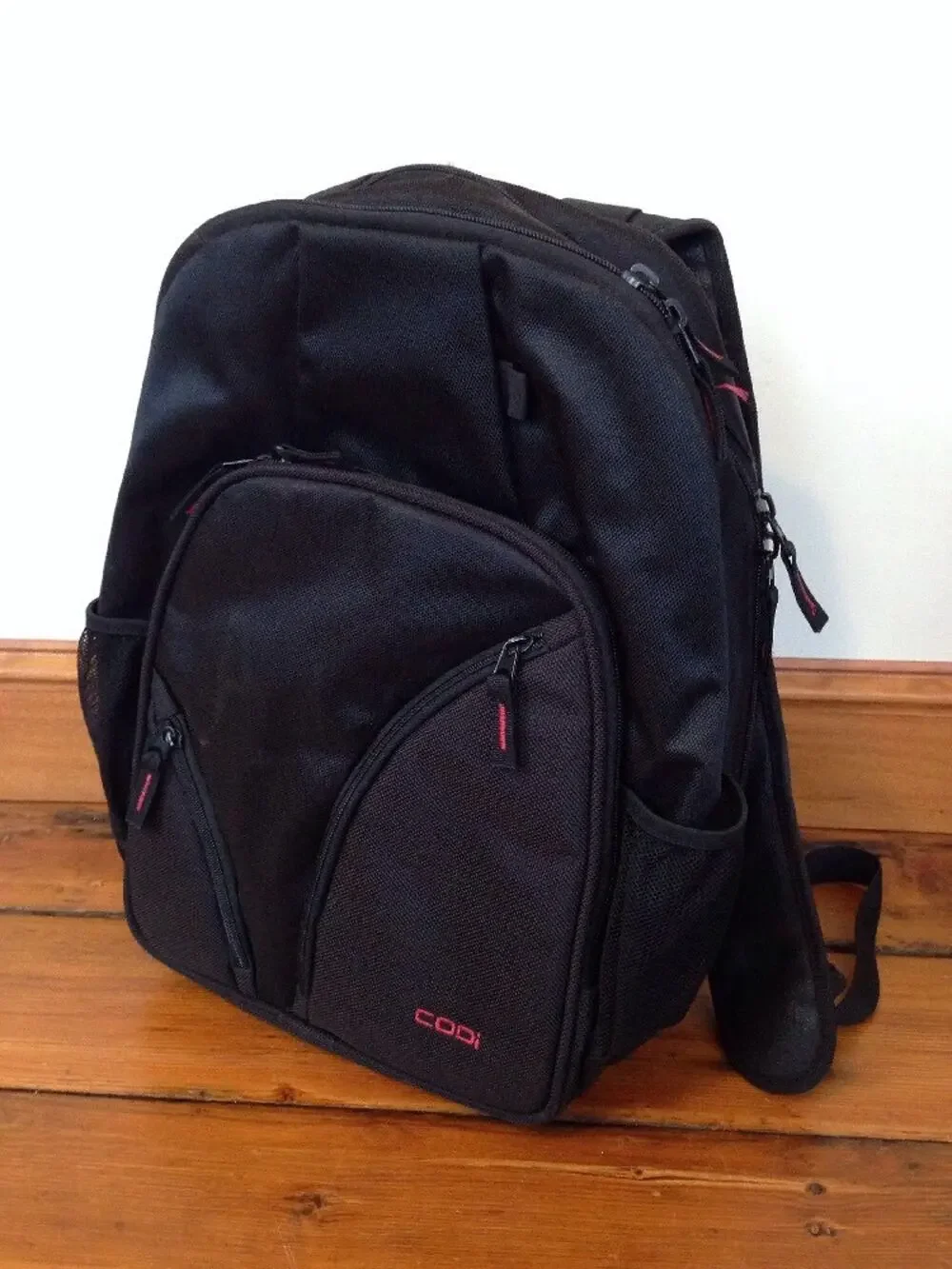 Codi Tri-Pak Black School Bag Laptop Case Backpack Carry-On Luggage Day Pack 16
